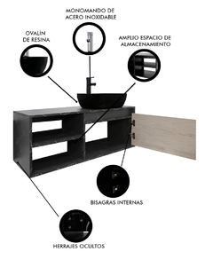 Gabinete Para Baño ODIN Con Lavamanos Y Monomando - tienda en línea