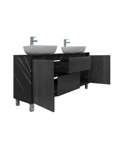 Gabinete Para Baño MÉDANO Con Doble Lavamanos Minimalista - comprar en línea