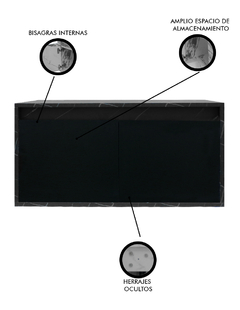 Gabinete De Baño Para Lavabo SIMONE Sin Lavabo Ni Llave