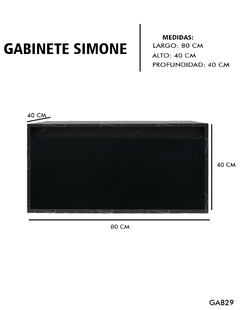 Gabinete De Baño Para Lavabo SIMONE Sin Lavabo Ni Llave - comprar en línea