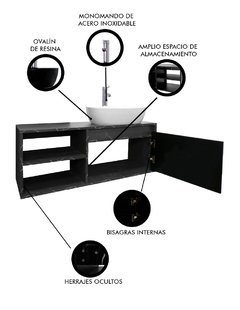 Gabinete Para Baño ODIN Con Lavamanos Y Monomando - tienda en línea
