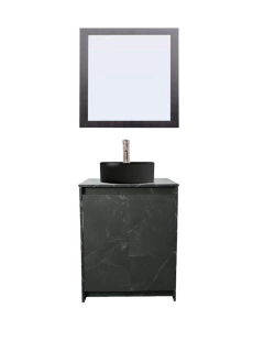 Gabinete De Baño Con Lavabo VARENNA Y Espejo Decorativo Decomobil - comprar en línea