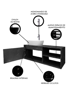 Gabinete Para Baño Con Lavamanos Y Monomando ODIN - tienda en línea
