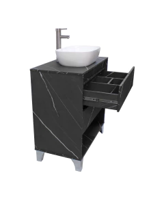 Gabinete De Baño Con Llave Y Lavabo Minimalista ROY - tienda en línea