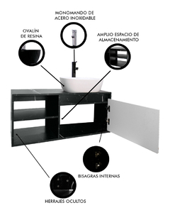 Gabinete Para Baño ODIN Con Lavamanos Y Monomando - tienda en línea
