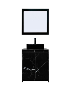 Imagen de Gabinete De Baño Con Lavabo VARENNA Y Espejo Decorativo Decomobil