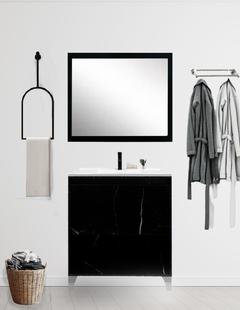 Gabinete De Baño Con Lavabo HIMALAYA , Llave y Cajon Minimalista - comprar en línea