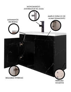 Gabinete De Baño RODRIGO Con Lavabo Y Llave Minimalista. - tienda en línea