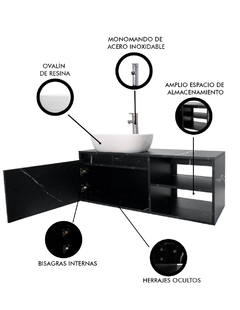 Gabinete Para Baño Con Lavamanos Y Monomando ODIN - tienda en línea
