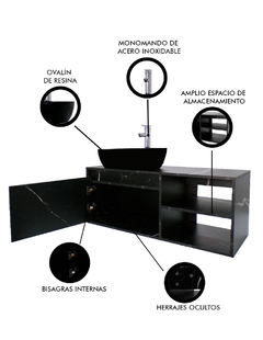 Gabinete Para Baño Con Lavamanos Y Monomando ODIN - comprar en línea