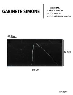 Gabinete De Baño Para Lavabo SIMONE Sin Lavabo Ni Llave - tienda en línea