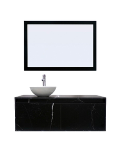 Imagen de Gabinete De Baño Con Lavamanos Y Espejo Decorativo NYON