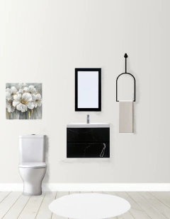 Gabinete Para Baño Con Lavamanos Y Espejo Decorativo SION - Decomobil
