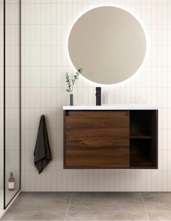 Gabinete De Baño CARLO Con Lavabo Y Llave Minimalista