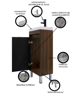 Gabinete Para Baño NALA Con Lavabo Minimalista - comprar en línea