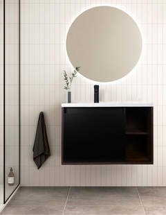 Gabinete De Baño CARLO Con Lavabo Y Llave Minimalista - Decomobil