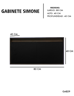 Gabinete De Baño Para Lavabo SIMONE Sin Lavabo Ni Llave - Decomobil