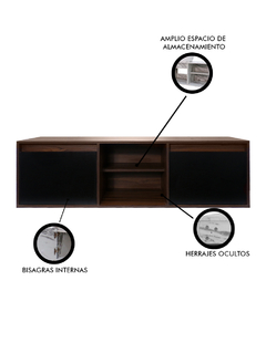 Gabinete De Baño DARCY De 140 Cm Minimalista Sin Lavamanos