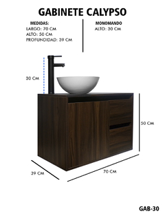 Gabinete Para Baño CALYPSO Con Ovalin Y Llave Minimalista - tienda en línea