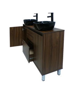 Gabinete Para Baño MÉDANO Con Doble Lavamanos Minimalista - comprar en línea