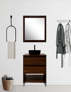 Gabinete De Baño Con Llave Y Lavabo Minimalista ROY - Decomobil