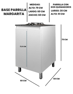 Gabinete Inferior De Cocina MARGARITA Con Parrilla De Gas en internet