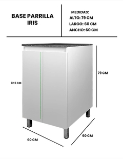 Gabinete Inferior De Cocina IRIS Para Parrilla - comprar en línea