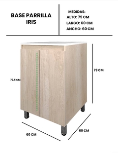Gabinete Inferior De Cocina IRIS Para Parrilla - tienda en línea