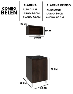 Imagen de Gabinete Inferior Y Alacena BELEN Superior De Cocina
