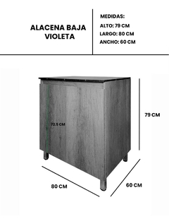 Gabinete Inferior De Cocina VIOLETA Mueble Para Parrilla en internet