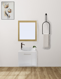 Gabinete Para Baño Derecho Con Espejo Decorativo VERNIER - tienda en línea