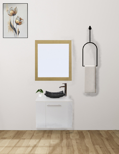Gabinete Para Baño Izquierdo Con Espejo Decorativo VERNIER - Decomobil