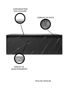 Gabinete De Baño ANTON Sin Lavamanos Minimalista 120 Cm - tienda en línea
