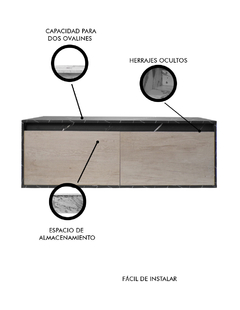 Gabinete De Baño Para Lavabo DOROTA Sin Lavabo Ni Llave - comprar en línea