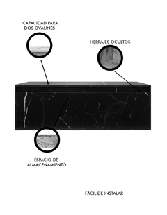 Gabinete De Baño ANTON Sin Lavamanos Minimalista 120 Cm - tienda en línea