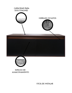 Gabinete De Baño ANTON Sin Lavamanos Minimalista 120 Cm - tienda en línea