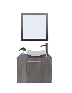 Gabinete Para Baño Izquierdo Con Espejo Decorativo VERNIER en internet