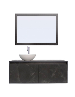 Gabinete De Baño Con Lavamanos Y Espejo Decorativo NYON - Decomobil
