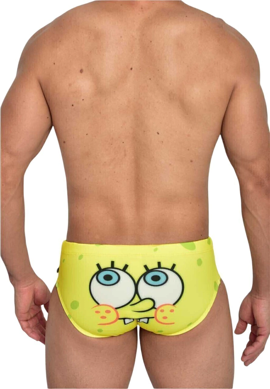 SUNGA CAVADA BOB ESPONJA C/ ACESSÓRIO PENIANO