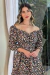 Vestido Curto Flores ao Vento