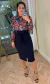 Saia Midi Preta Estilo Secretaria