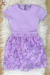 Conjunto Infantil Flores em Melodia Poliamida