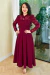 Vestido Supermidi Beleza Verdadeira Marsala
