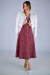 Vestido Supermidi Vinho Quente