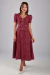 Vestido Supermidi Vinho Quente - Mustache Store