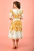 Vestido Midi Flor de Ouro