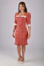 Vestido Curto Vintage Escarlate - Mustache Store