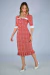 Vestido Midi Vintage Escarlate na internet