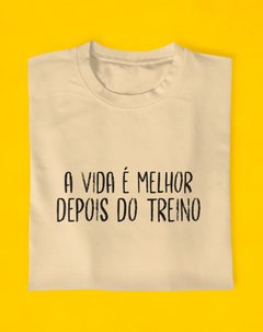 Camiseta Vida Melhor Com Treino na internet