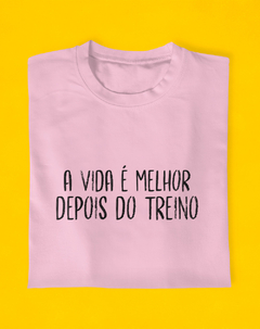 Camiseta Vida Melhor Com Treino - comprar online